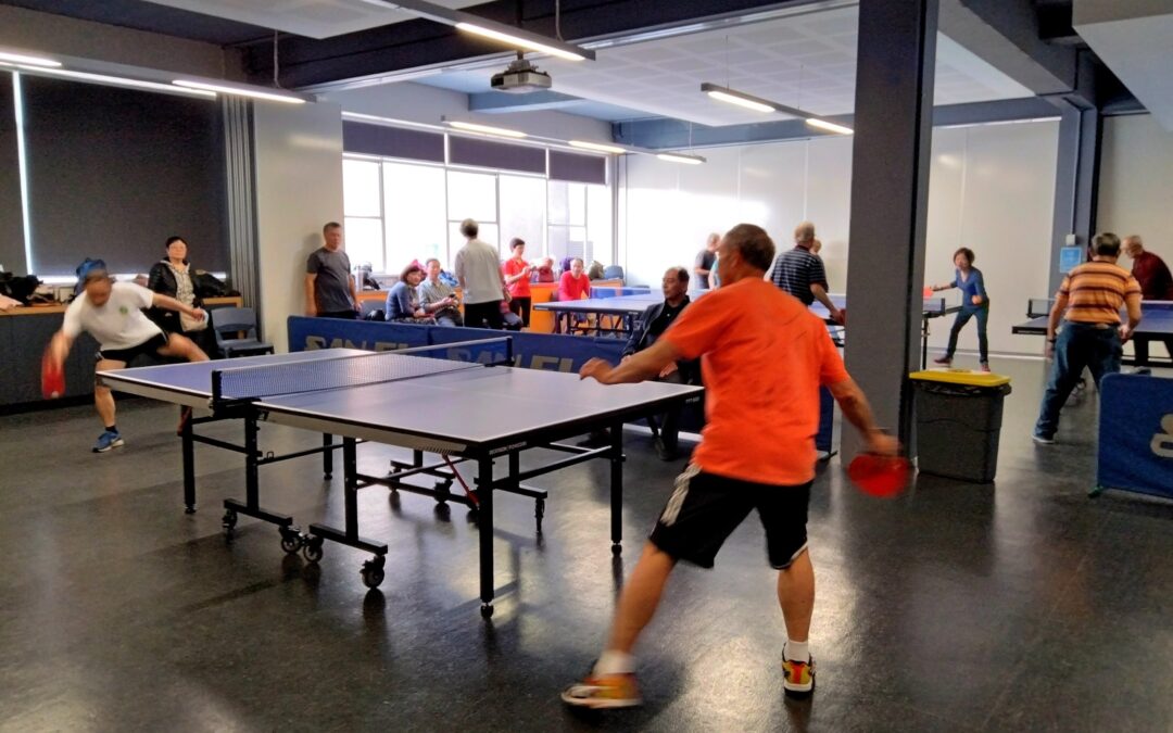  運動增進健康 比賽促積極性   — 艾士菲乒乓活動組中秋比賽側記